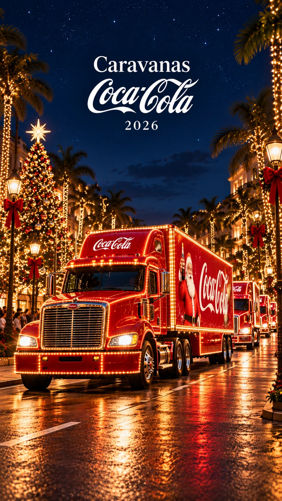 Caravanas Coca-Cola 2026 (Imagem IA)