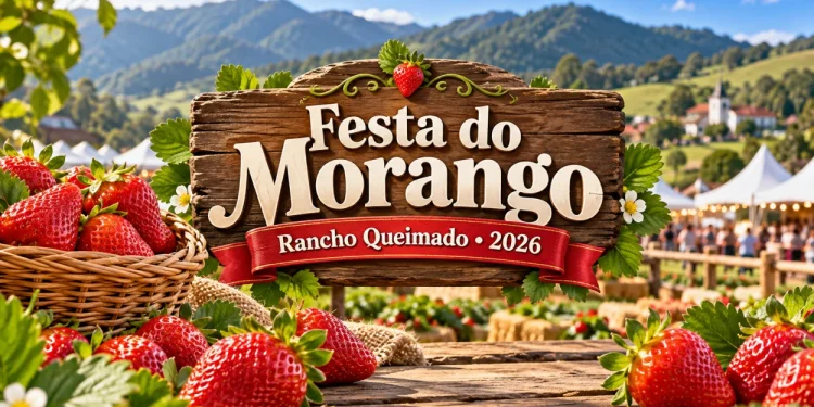 Festa do Morango de Rancho Queimado 2026 (Imagem IA)