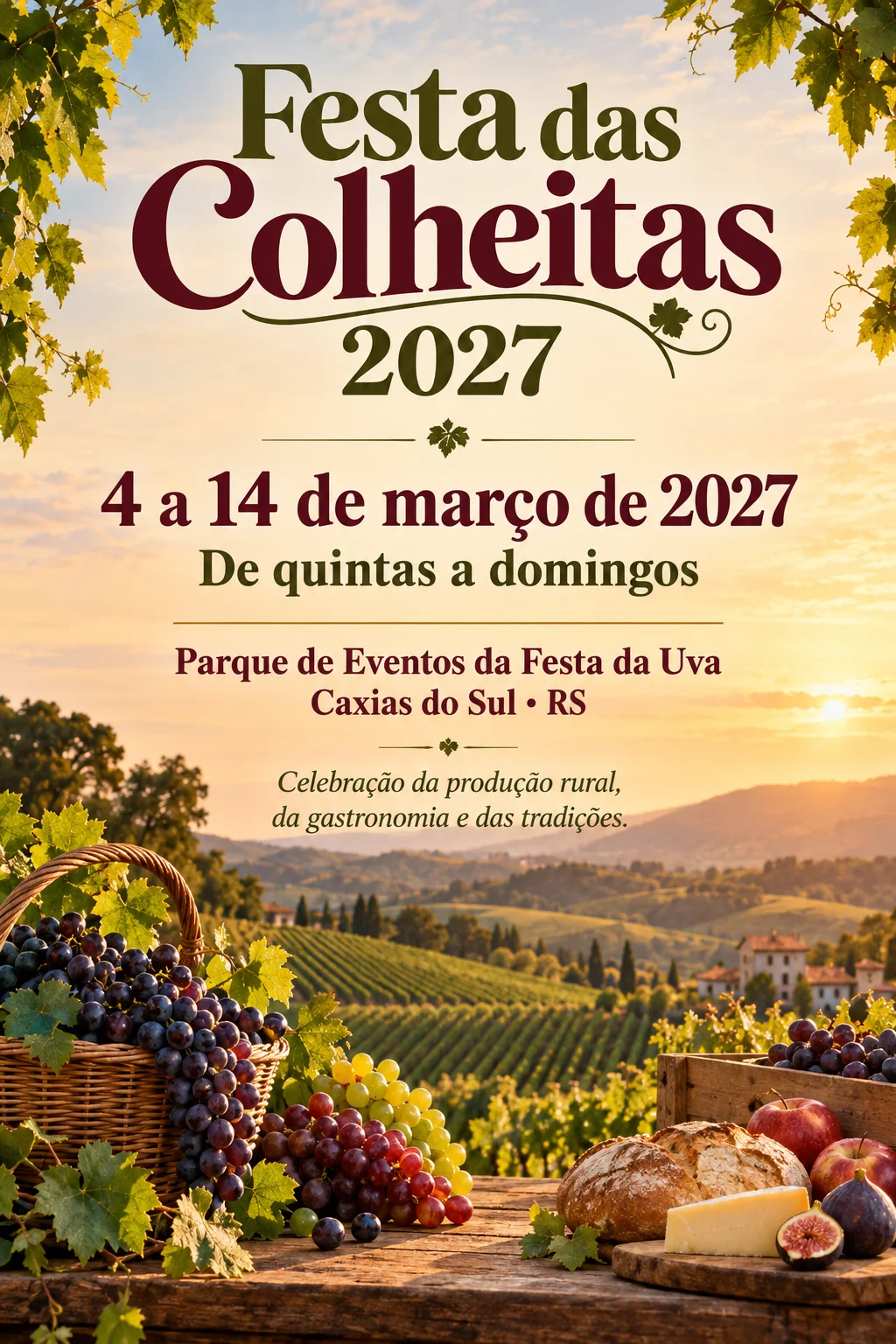 Festa das Colheitas 2027 (Imagem IA)
