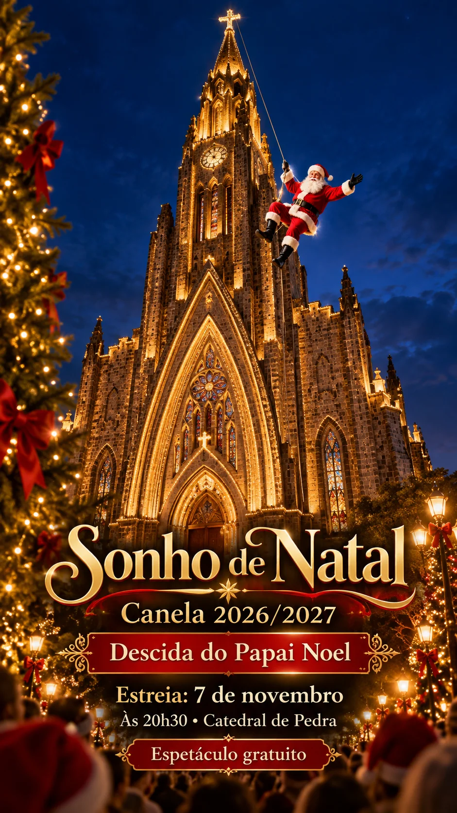 Sonho de Natal Canela 2026 (imagem IA)