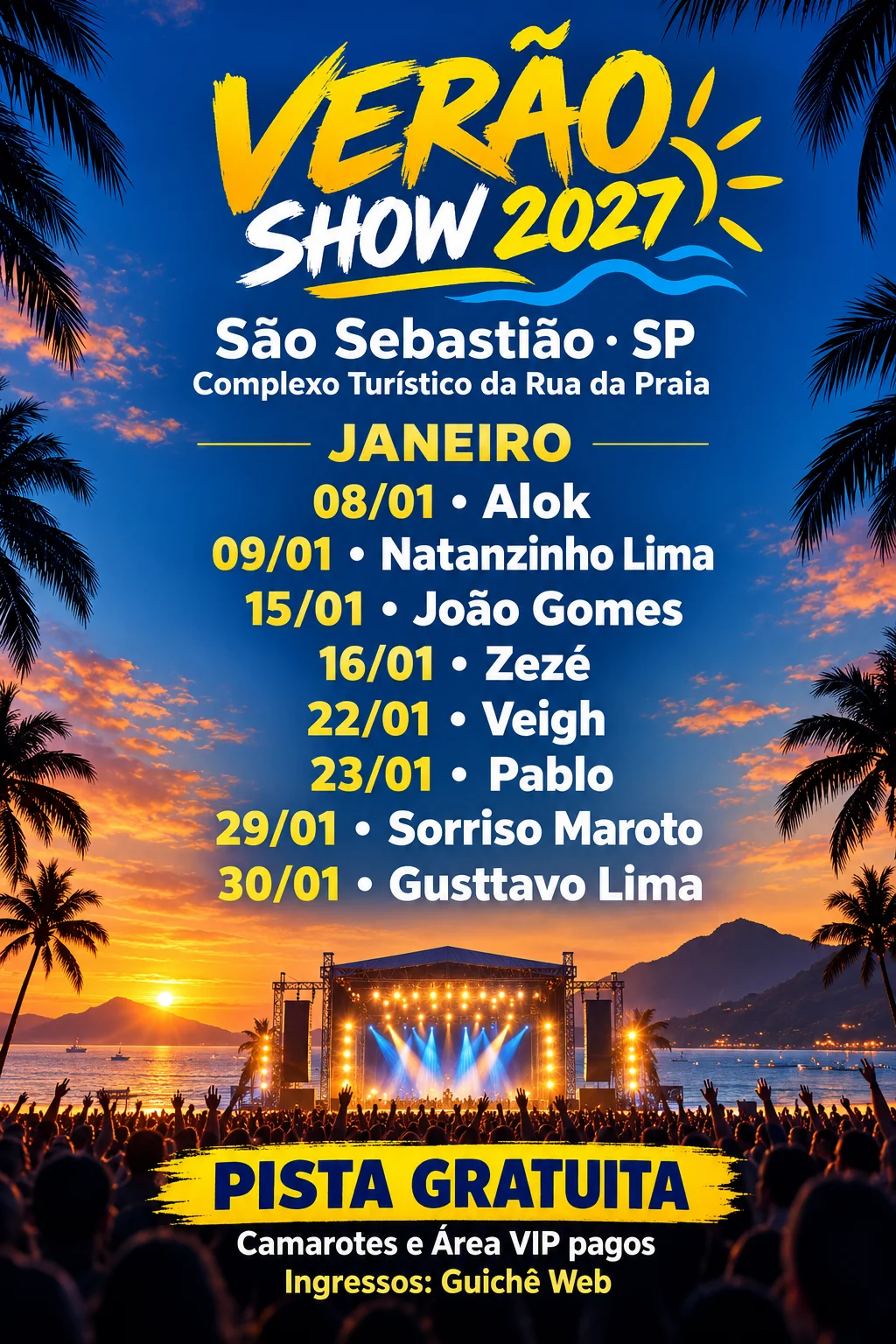 Verão Show 2027 (Imagem IA)